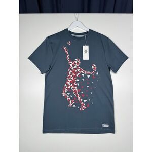 Wimbledon Shirt Size XS - Mens Tee Player - Steel Blue NEW